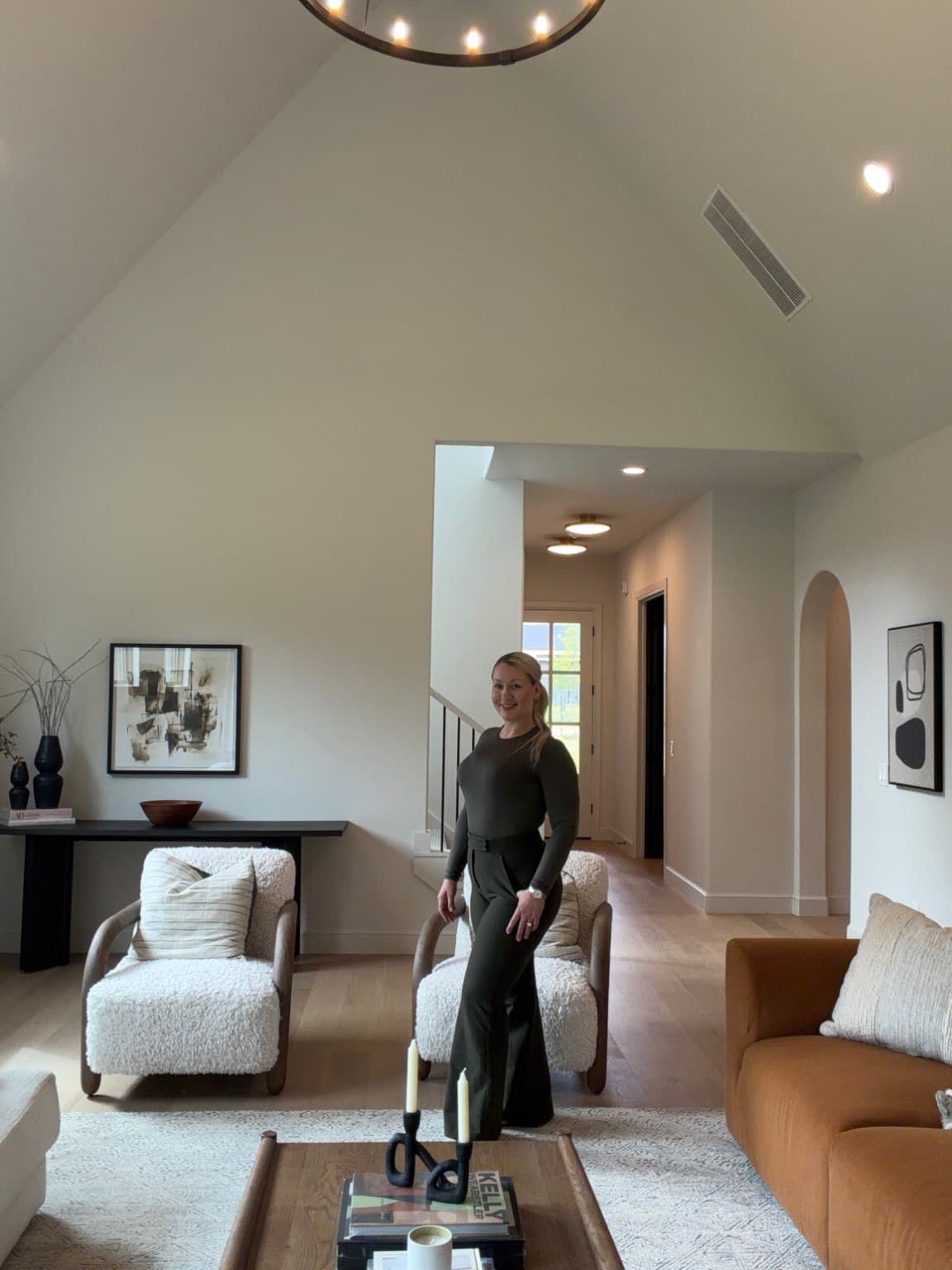 Brooklyn Christian inside a staged Oklahoma City Metro home